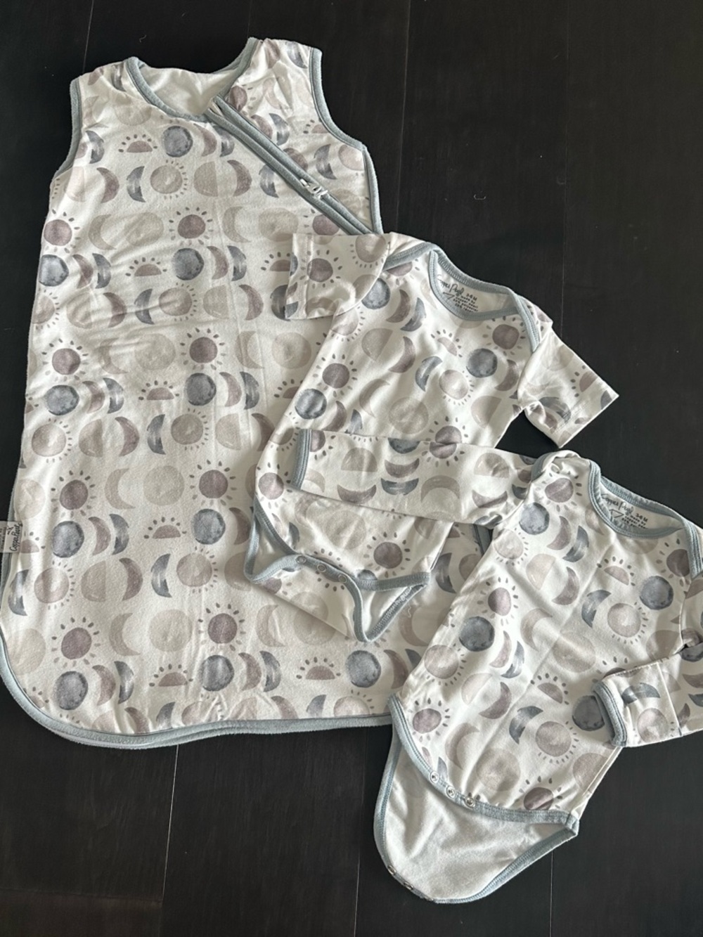 Copper Pearl Sleep Sack and Bodysuits